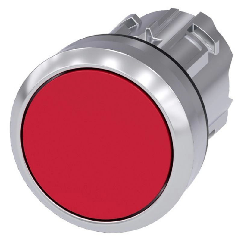 Pulsador rasante rojo SIRIUS  metálico IP69K S/contactos